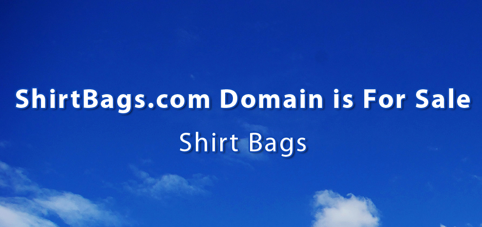Shirt Bags - ShirtBags.com Domain is For Sale